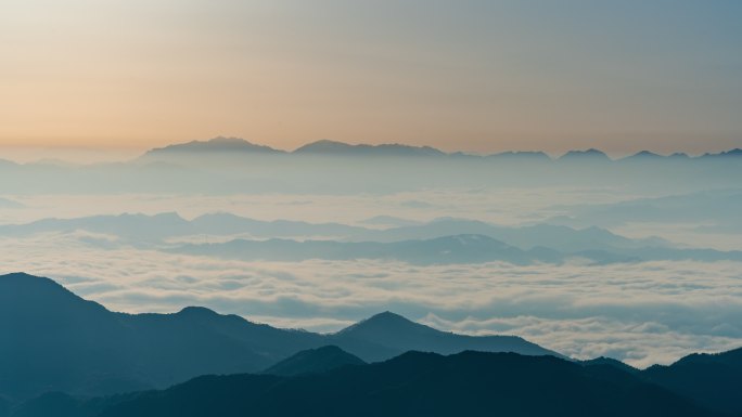 【4K超清】高山云海延时素材