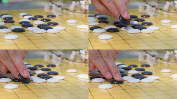 品茶喝茶下围棋看书