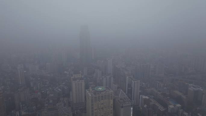 城市雾霾能见度低01