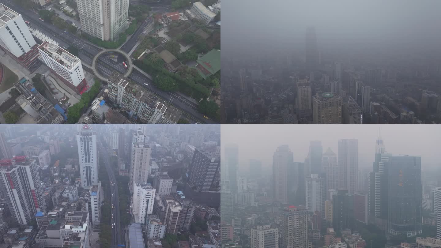 城市雾霾能见度低01