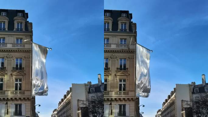 巴黎街头的艺术感场景