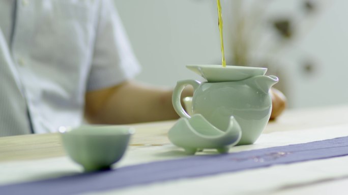 茶文化茶道沏茶泡茶品茶实拍