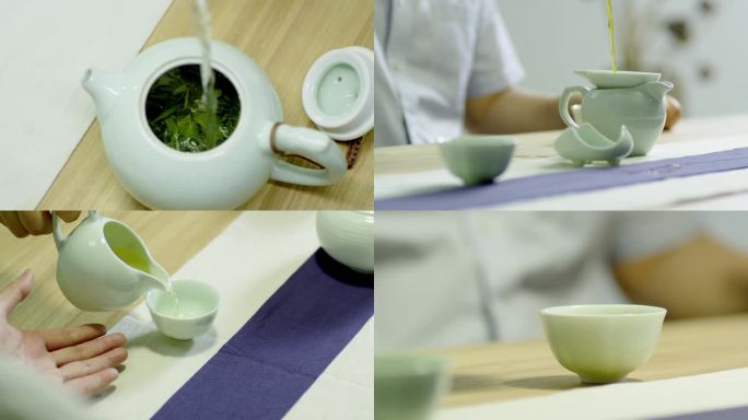 茶文化茶道沏茶泡茶品茶实拍