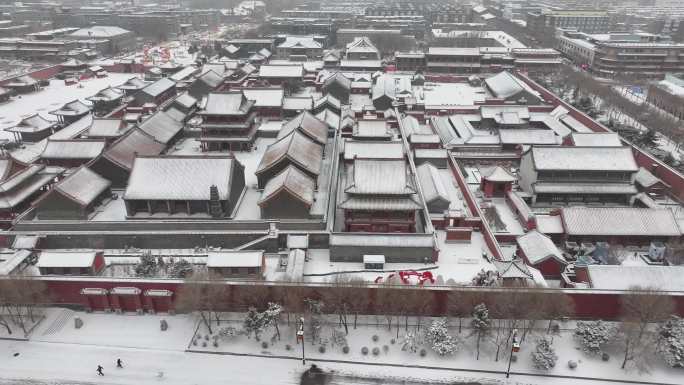 2024 沈阳故宫 雪景 航拍