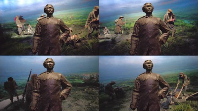 毛泽东雕像 二万五千里长征