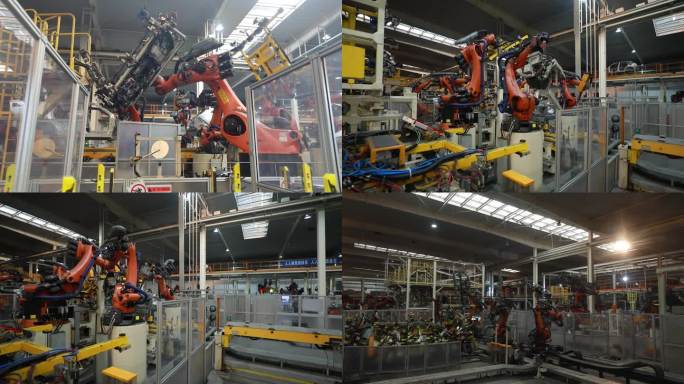 汽车制造生产线智能制造机器臂整装焊接5
