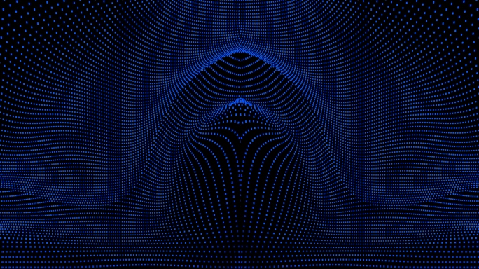【4K时尚背景】发光粒子虚拟曲线暗光科技