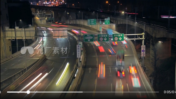 车流延时 夜晚车流 贵阳车流