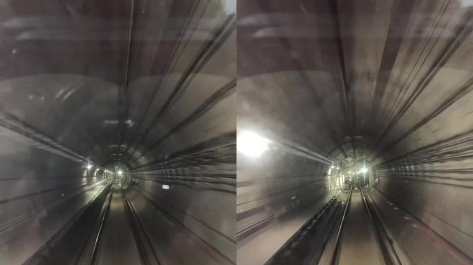 无人驾驶地铁隧道穿梭4K
