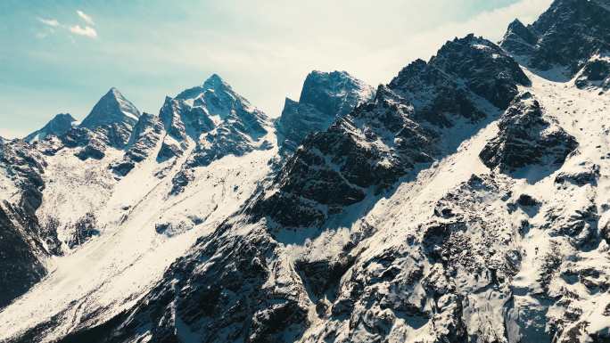 山雪山山峰山脉意境风景