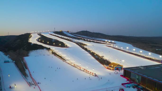 滑雪场雪地运动极限项目