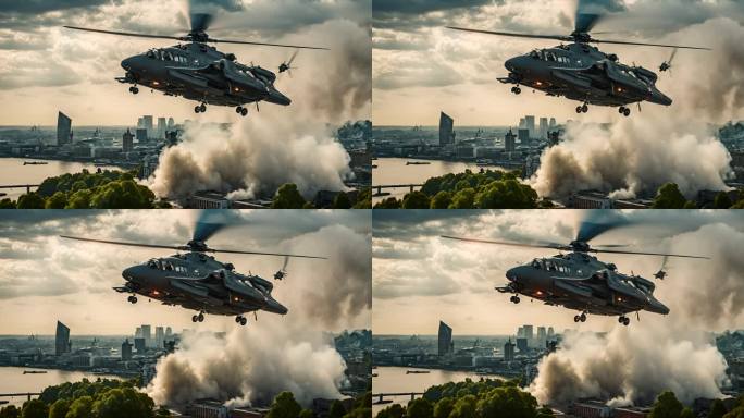 外星人飞船入侵被摧毁的伦敦城插图