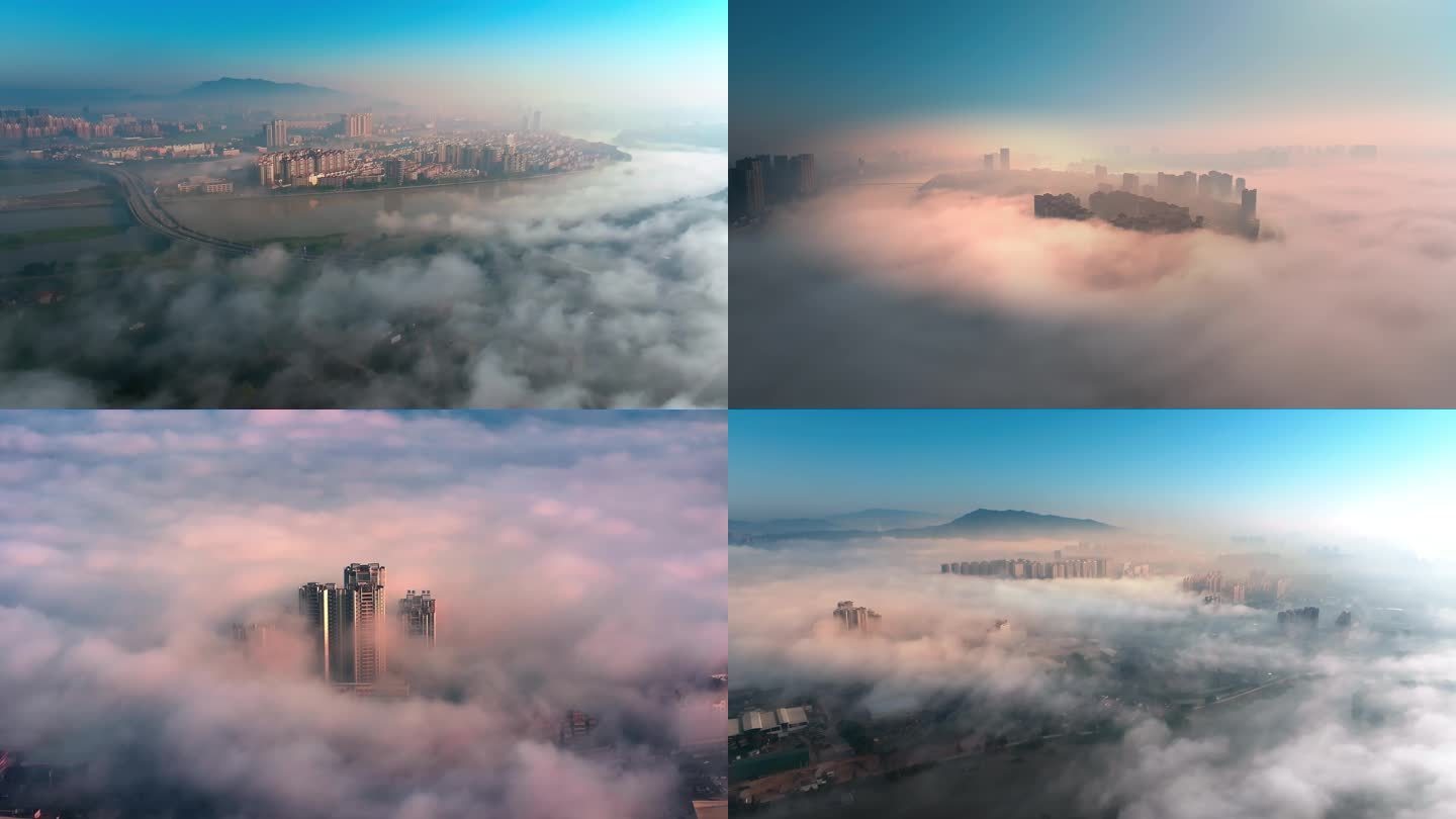 四线城市开平遇上平流雾