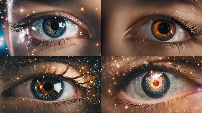 特效眼睛素材宇宙星空唯美眼睛合集