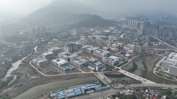 福州福耀科技大学航拍大学校园学校建筑风光