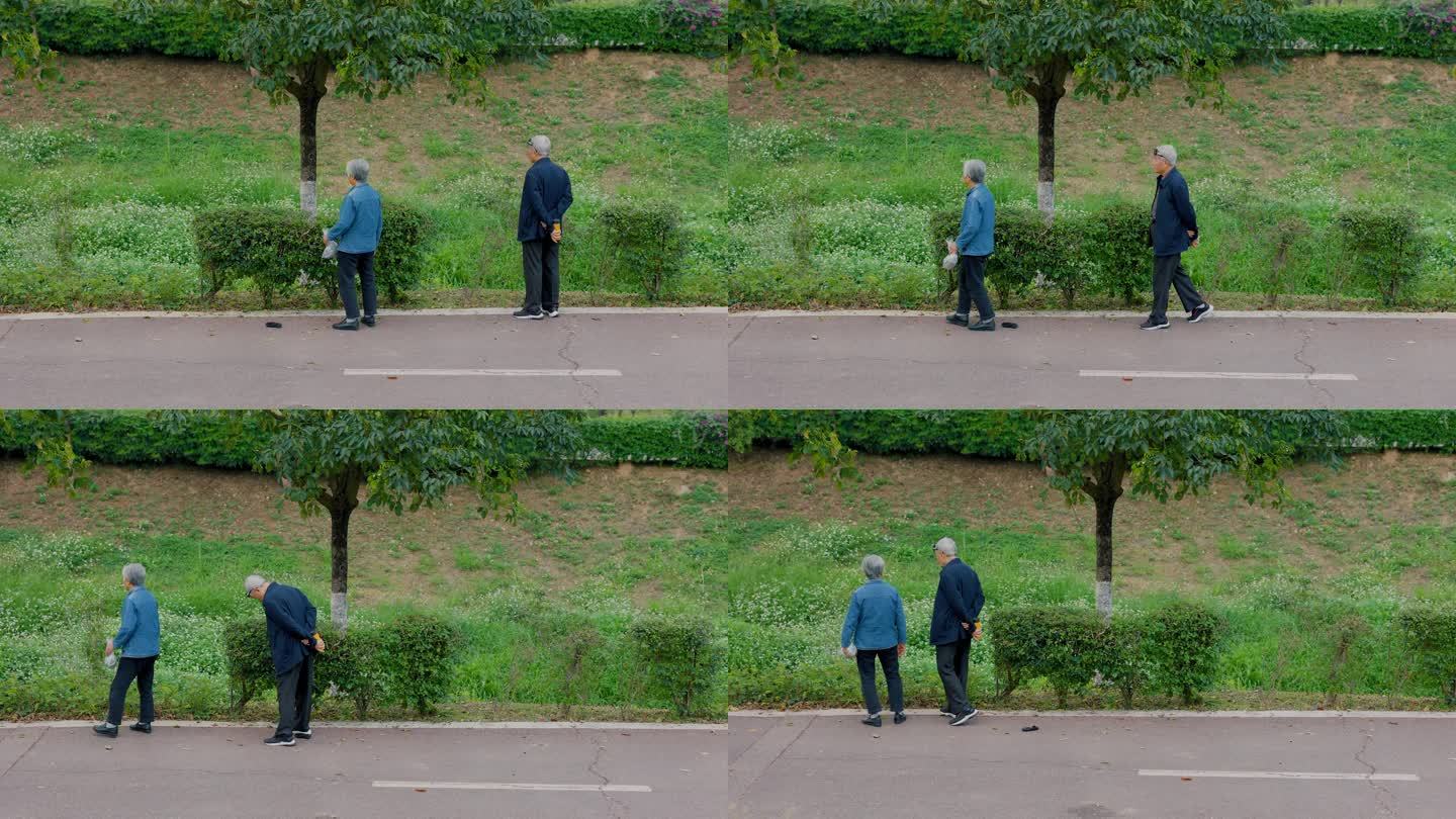 老年人散步