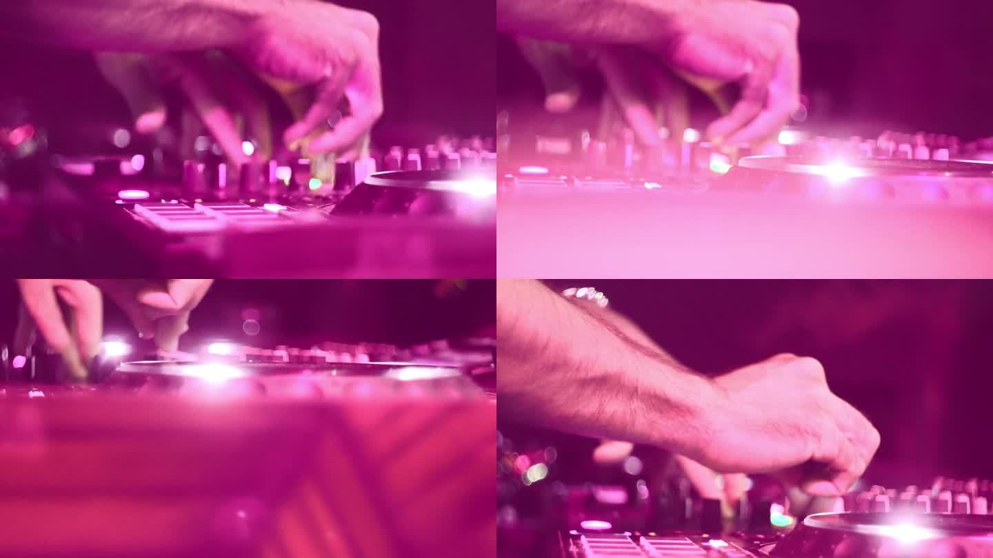 DJ的手宣传片实拍视频素材
