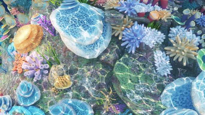 海底水母珊瑚180度弧幕弧形屏飞行影院