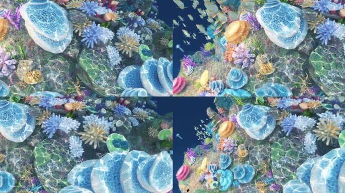 海底水母珊瑚180度弧幕弧形屏飞行影院