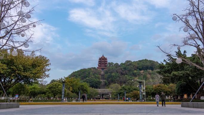 德阳钟鼓楼大范围延时