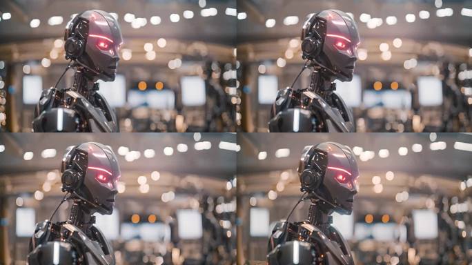 机器人发怒红眼 人工智能 AI 高科技