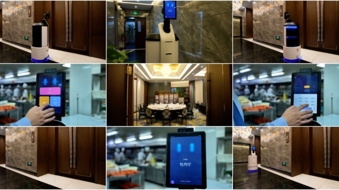 智能机器人送餐 餐厅机器人 服务行业