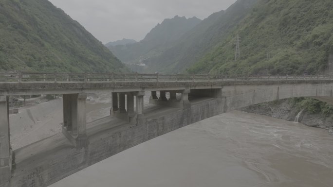 云南怒江州怒江和桥4K航拍log素材