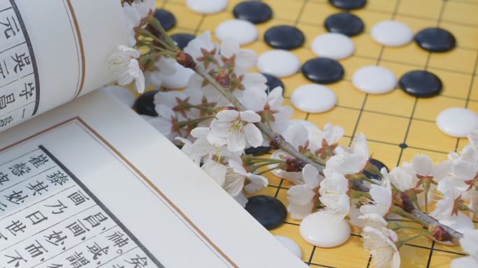 品茶喝茶下围棋看书