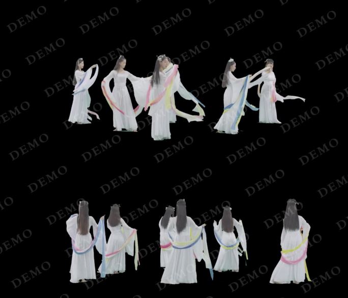 古代古装女孩女子舞蹈跳舞_通道