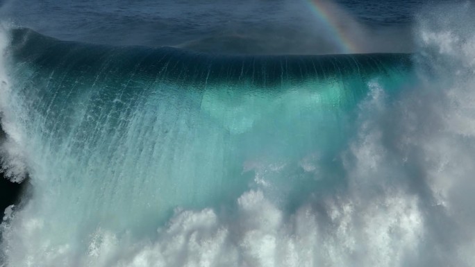 震撼的的海浪翻滚 惊涛骇浪