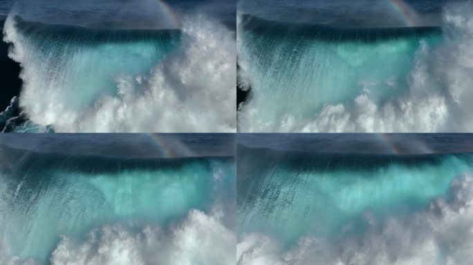 震撼的的海浪翻滚 惊涛骇浪