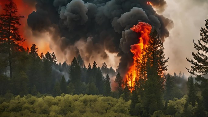 森林大火消防安全森林火灾