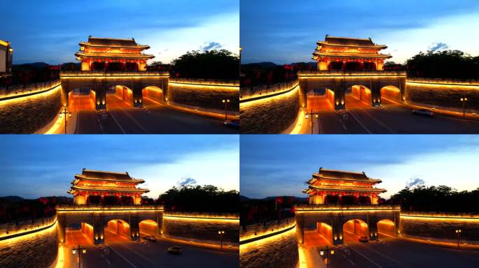 惠州朝京门夜景航拍