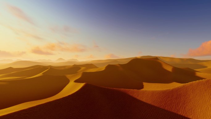 沙漠风光 沙漠日出