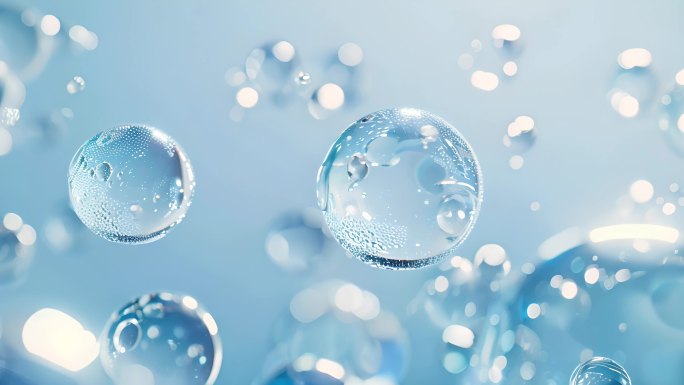 精华分子气泡，化妆品美白水分子广告【1】