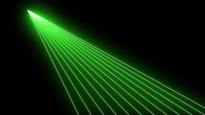 6K绿色激光打开合并线条动画无缝循环左上