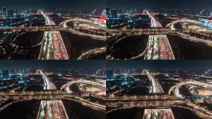 南京绕城高速晚高峰车流