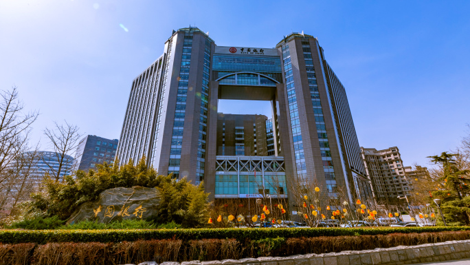 4K中国银行大楼延时空镜实拍