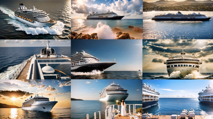 4K豪华游轮多角度合集
