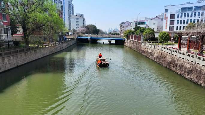 河道清理垃圾打捞政府企业宣传片