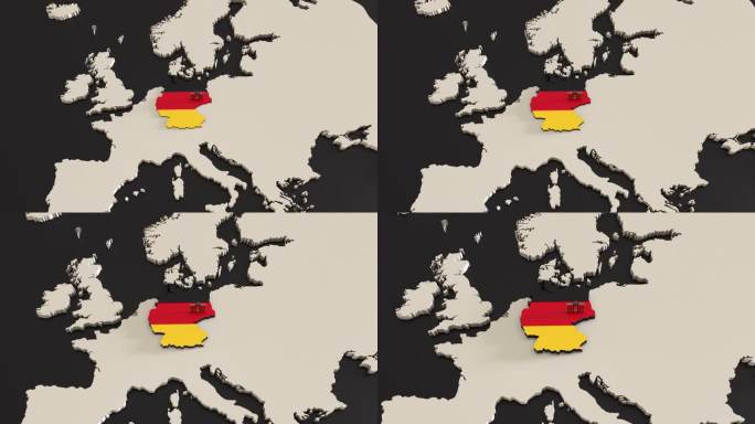 德国及欧洲地图