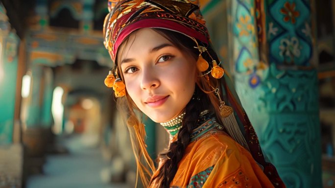 新疆 维吾尔族女孩