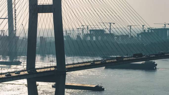 铜陵长江大桥航拍