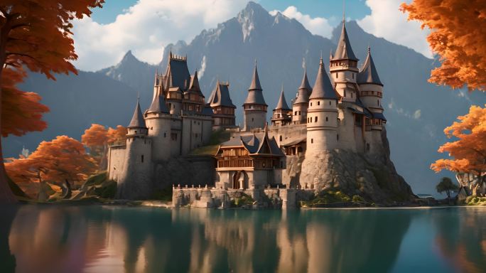 城堡建筑童话故事