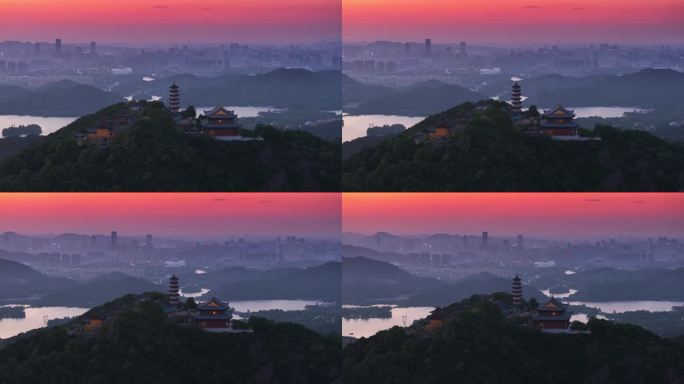 湘湖晚霞先照寺