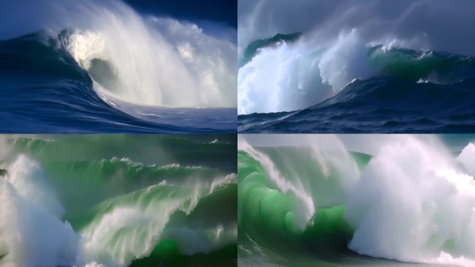 海洋海浪大海海水潮汐视频素材