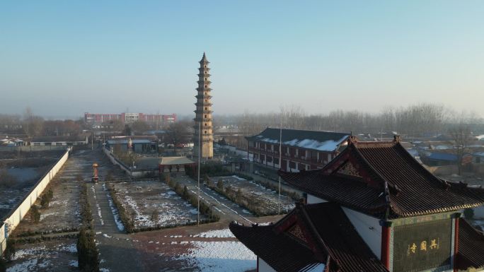 高唐兴国寺航拍大景