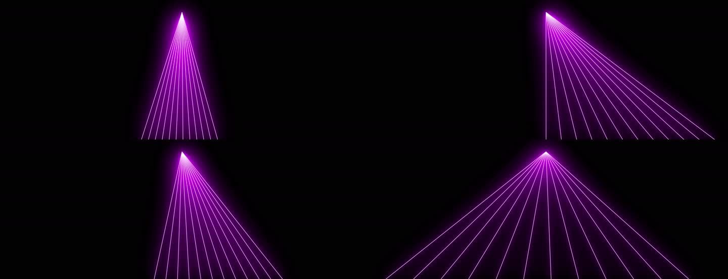 6K紫色激光打开合并线条动画无缝循环
