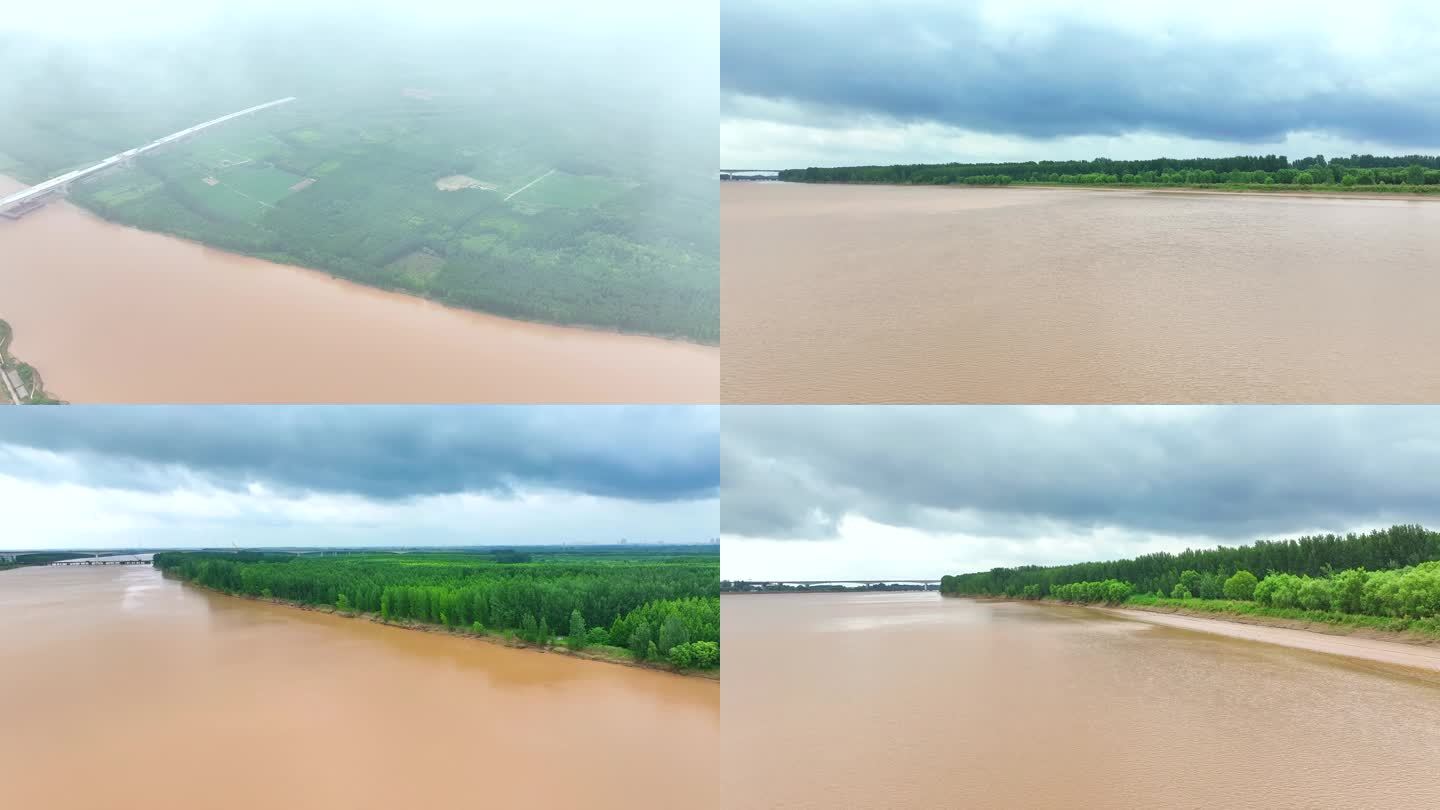 黄河雨后穿云