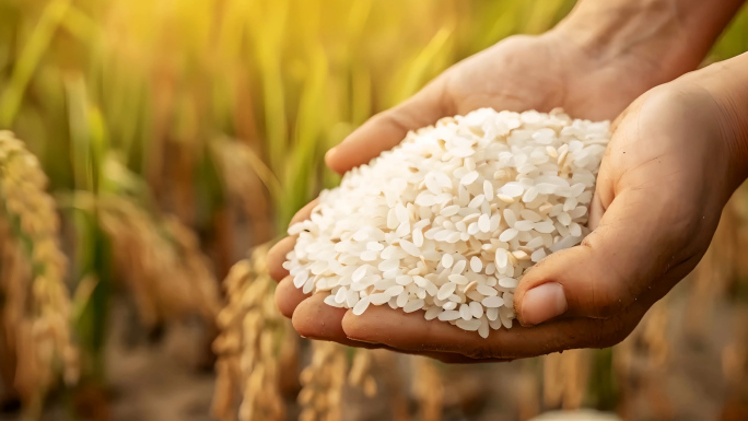 水稻农业大米丰收稻谷